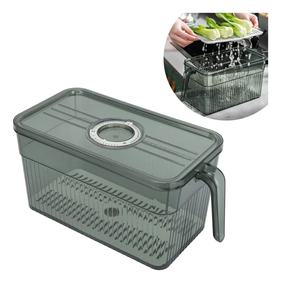 Caja Almacenamiento Alimentos Organizador Apilable Heladera