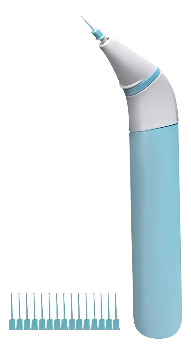 Limpiador Dental Elimina Sarro Portátil Cepillo Celeste