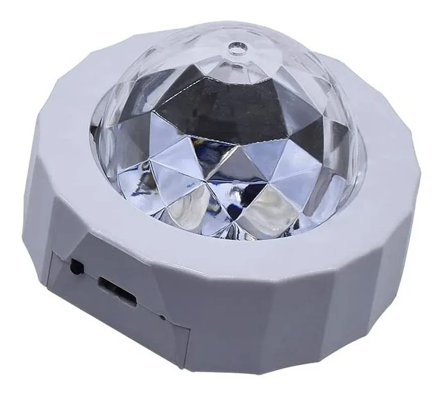 Proyector Luz Led Portátil Interior Auto Recargable Magnétic Usb Blanco Multicolor
