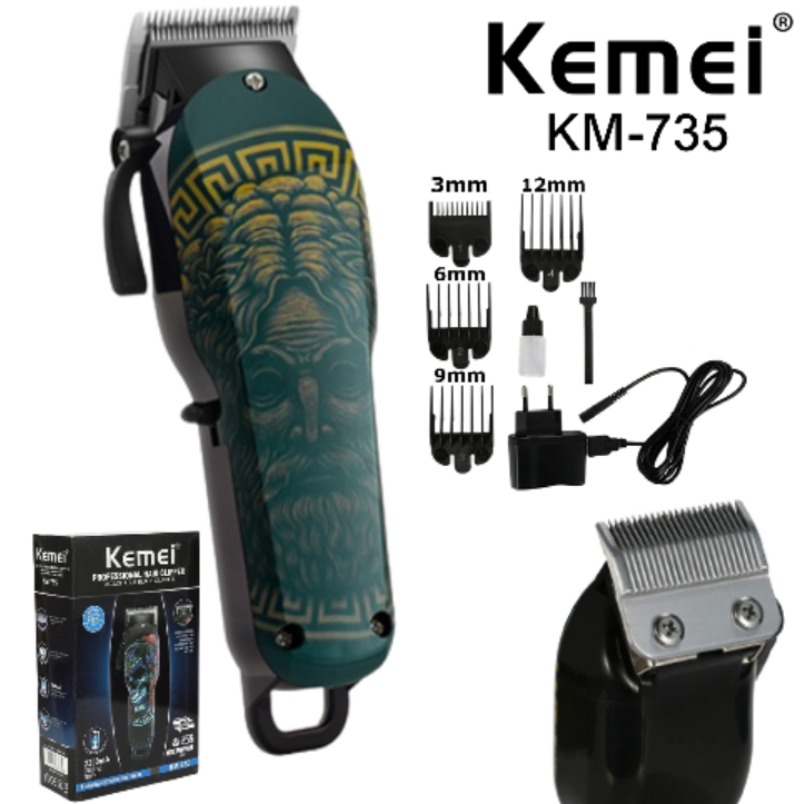 Maquina Inalámbrica Profesional Barba Afeitadora Diseño Verde