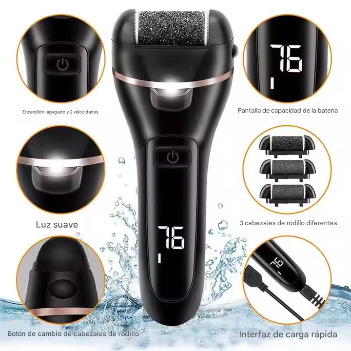 Set Removedor Eliminador Lima Callos Eléctrico Sumergible