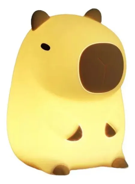 Lampara Veladora Luz Led Capibara Carpincho Silicona