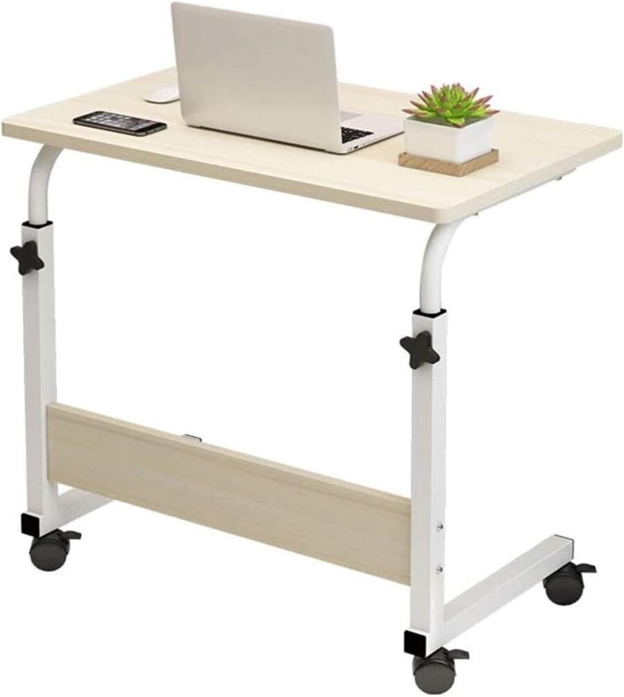 Mesa Escritorio Portátil Auxiliar Altura Ajustable Ruedas