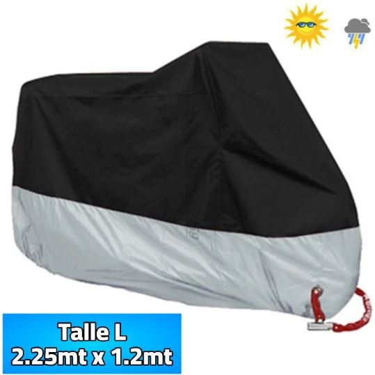 Funda Lona Cubre Moto Impermeable Anti Lluvia Polvo Uv