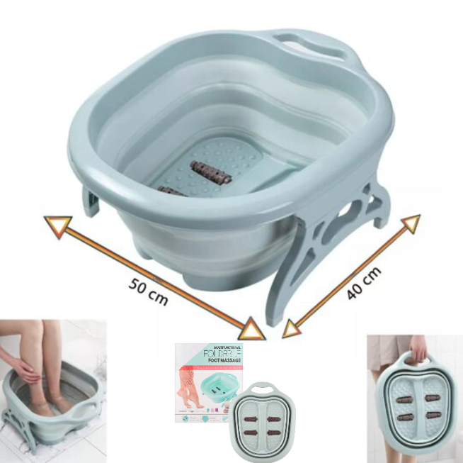 Spa Bañera Masajeador Pies Plegable Retráctil Pedicura Spa