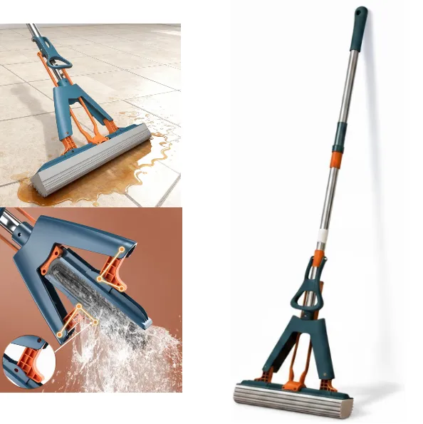 Mopa Trapeador Autoescurrible Retirable Con Barrote De 1.2mt